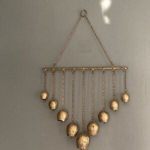Gold Metal Wind Chimes Bells